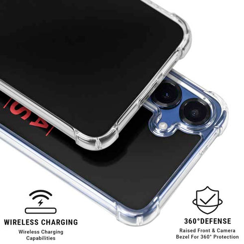 NBA Atlanta Hawks Standard - Black Galaxy S25 Clear Case